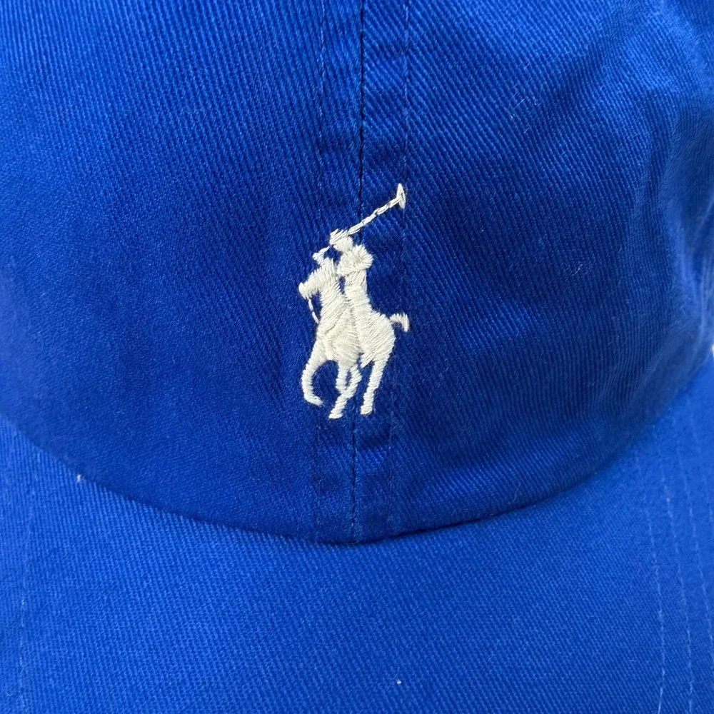 Polo Ralph Lauren Men OS Baseball Cap Royal Blue White Pony Logo NWOT